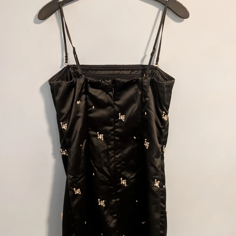 Abercrombie & Fitch Black Dress with Embellishments Small/Tall - Picture 4 of 6